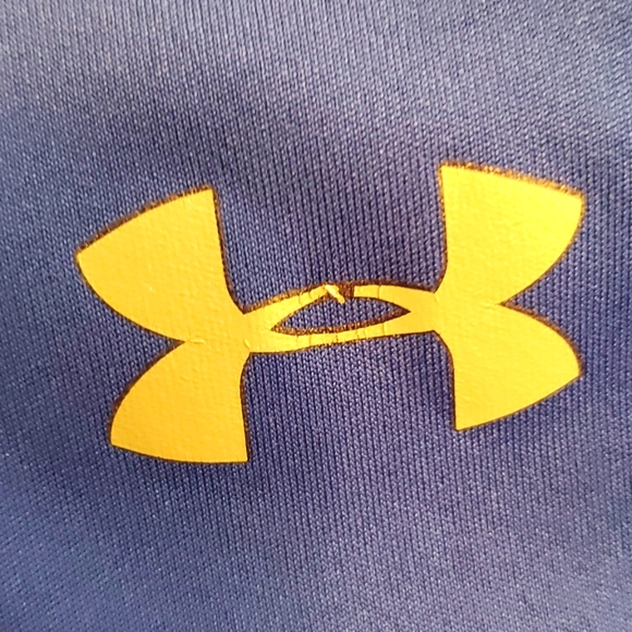 UNDER ARMOUR L BLUE HEAT GEAR BLUE SHORT SLEEVE ACTIVEWEAR - Picture 3 of 5
